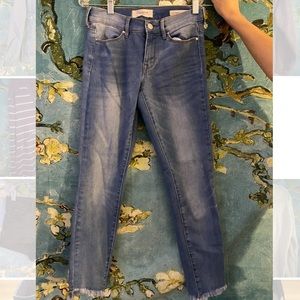 Pacsun Crop Frayed Hem Jeans